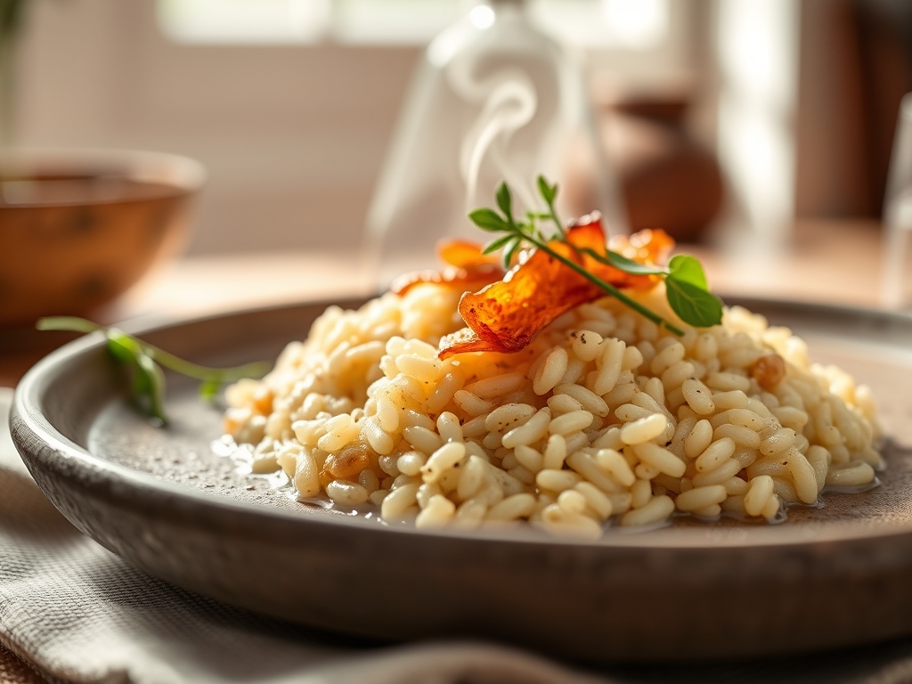 Arroz doce de leite de cabra da aldeia
