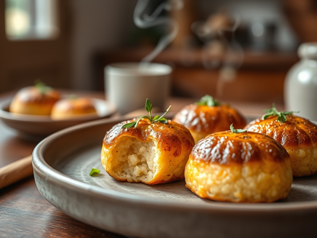 Bolinhos de arroz de ontem de aldeia