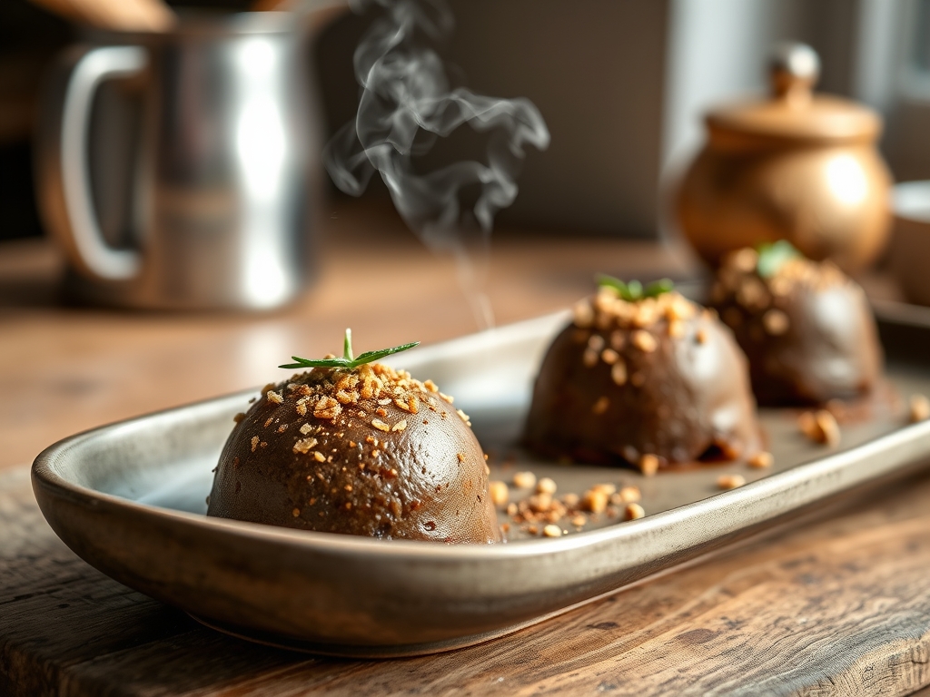 Brigadeiro de café de ilha vulcânica