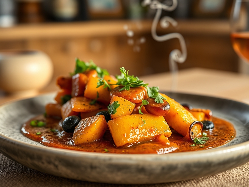 Javali assado com castanhas bravas