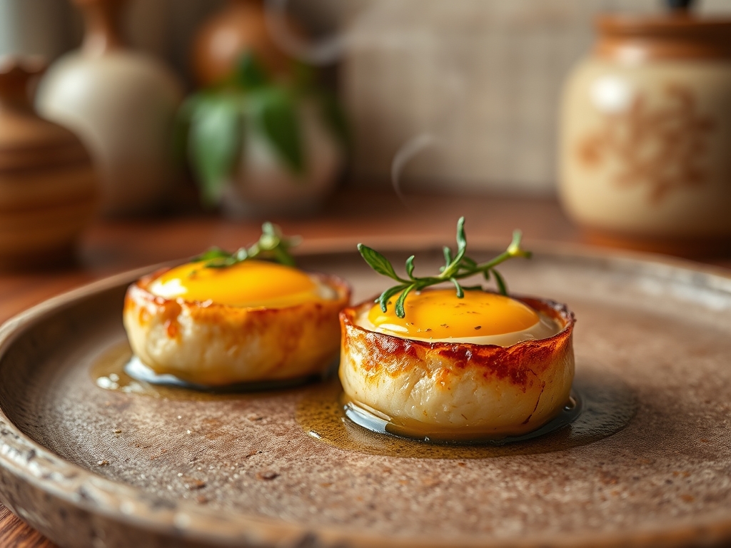 Pudim de ovos de galinha feliz